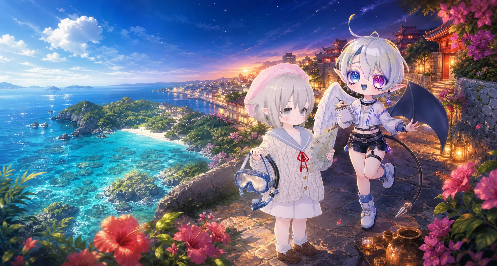 沖縄の海と南国の光の中を旅する、ひなひなとのあ