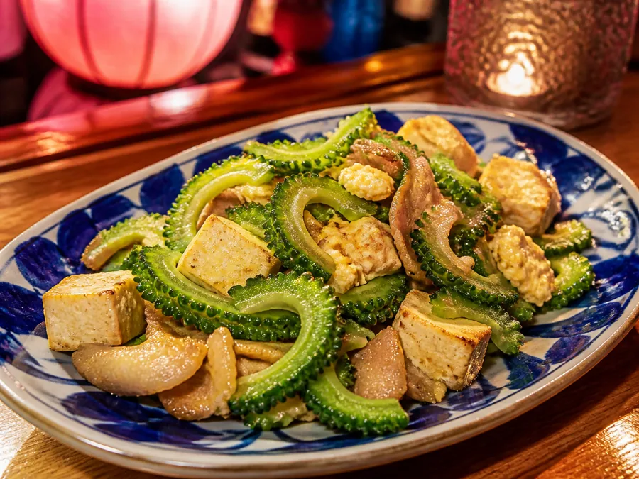 ゴーヤーと豆腐と卵のチャンプルー